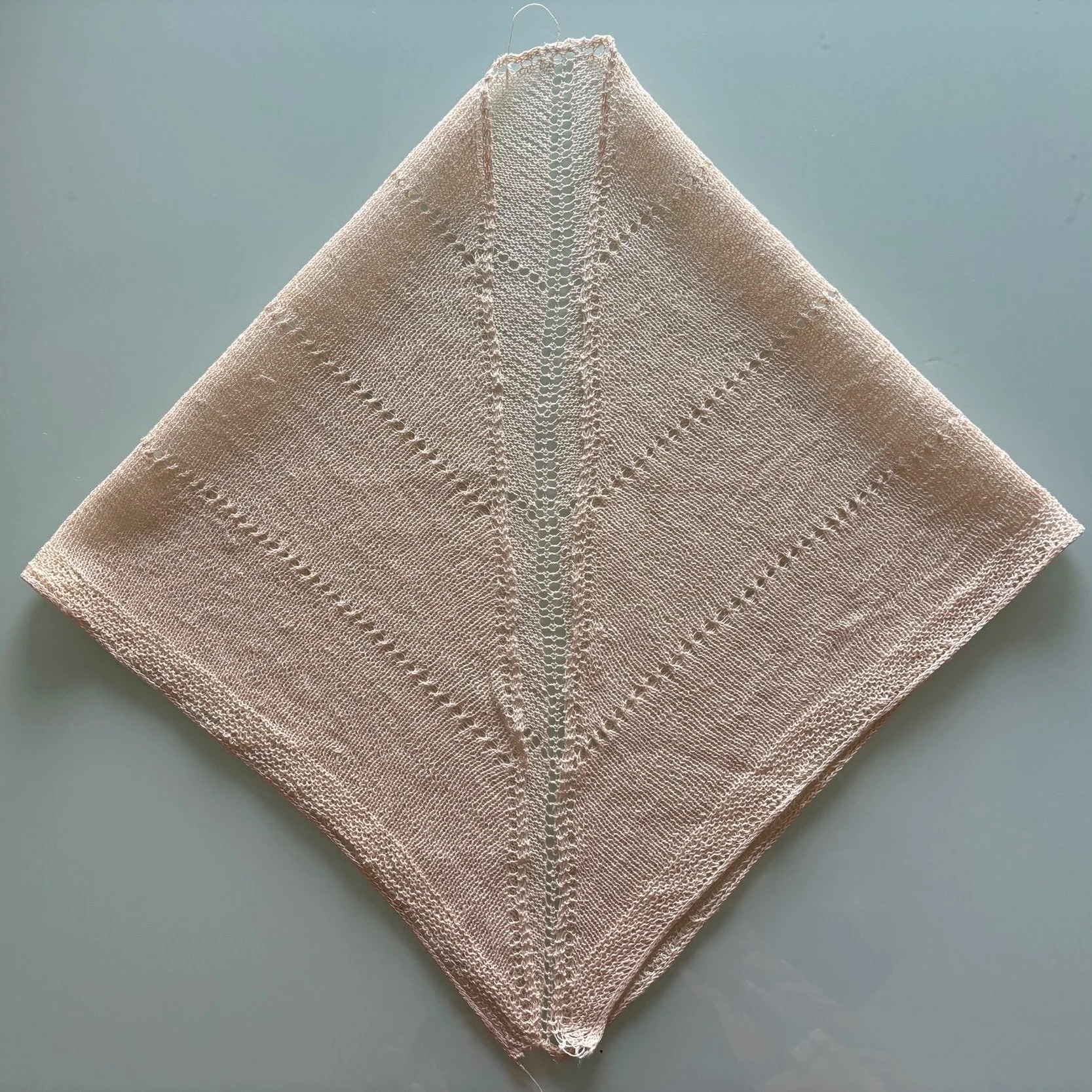 Linen rebozo — detail one
