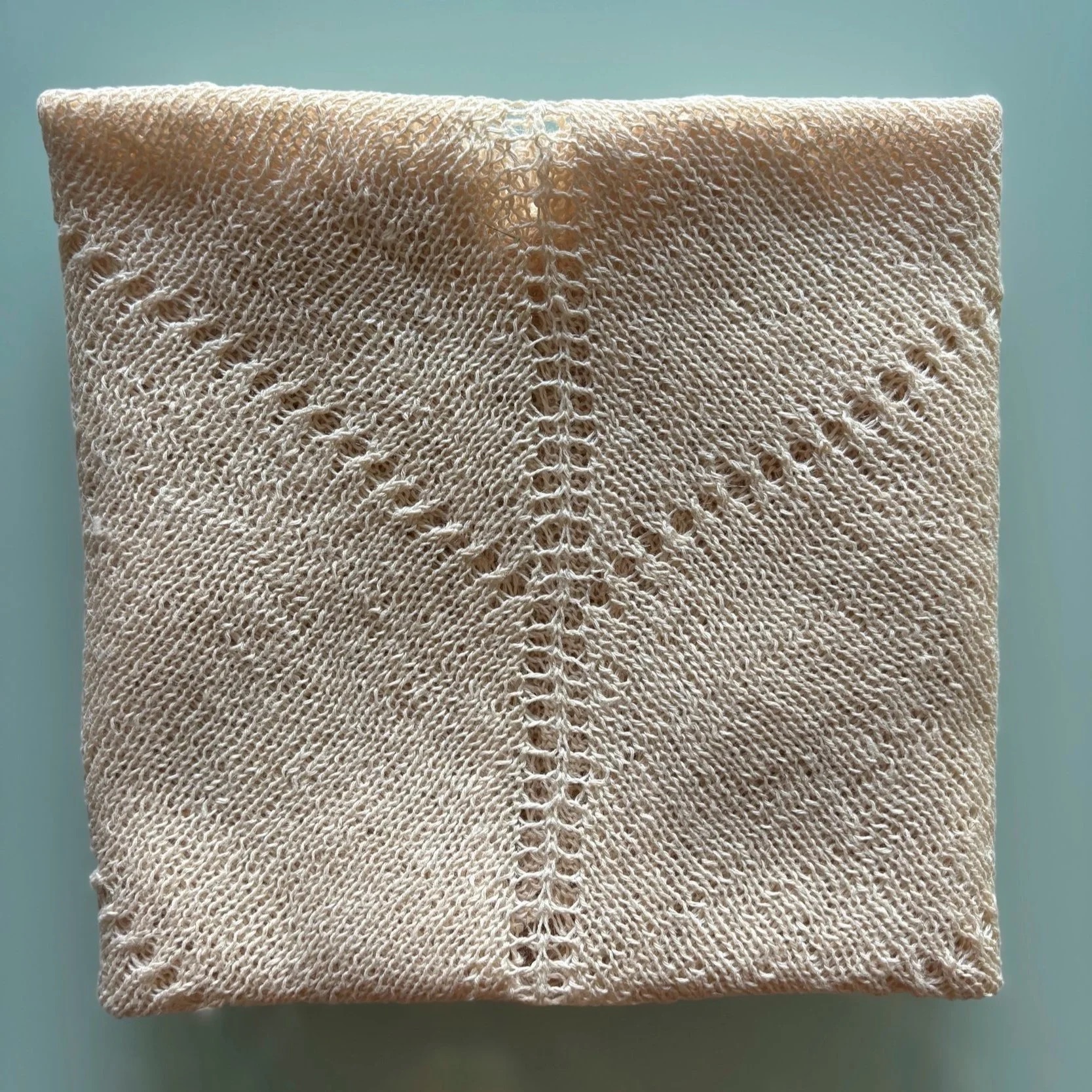 Linen rebozo — detail two