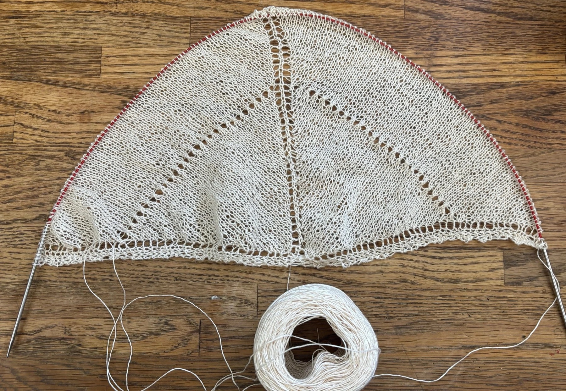 Linen rebozo — finished piece