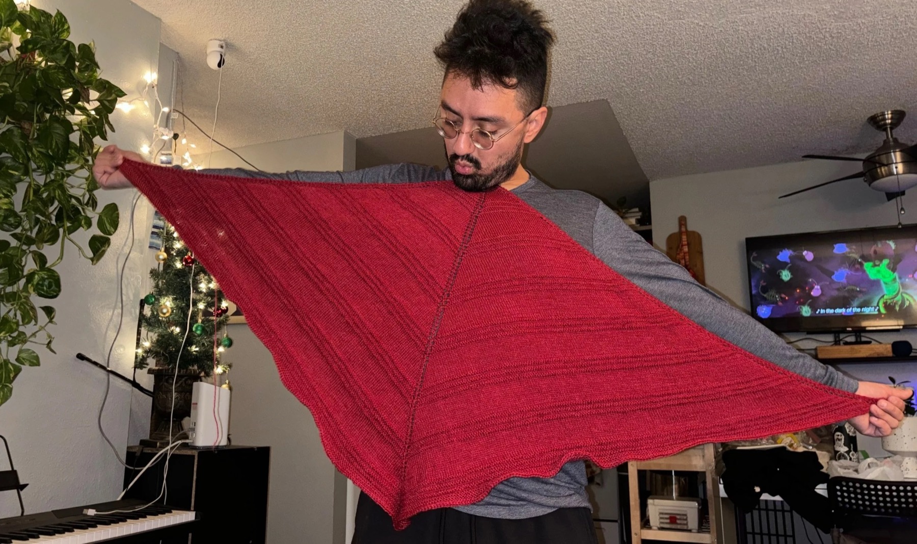 Merino rebozo — progress view