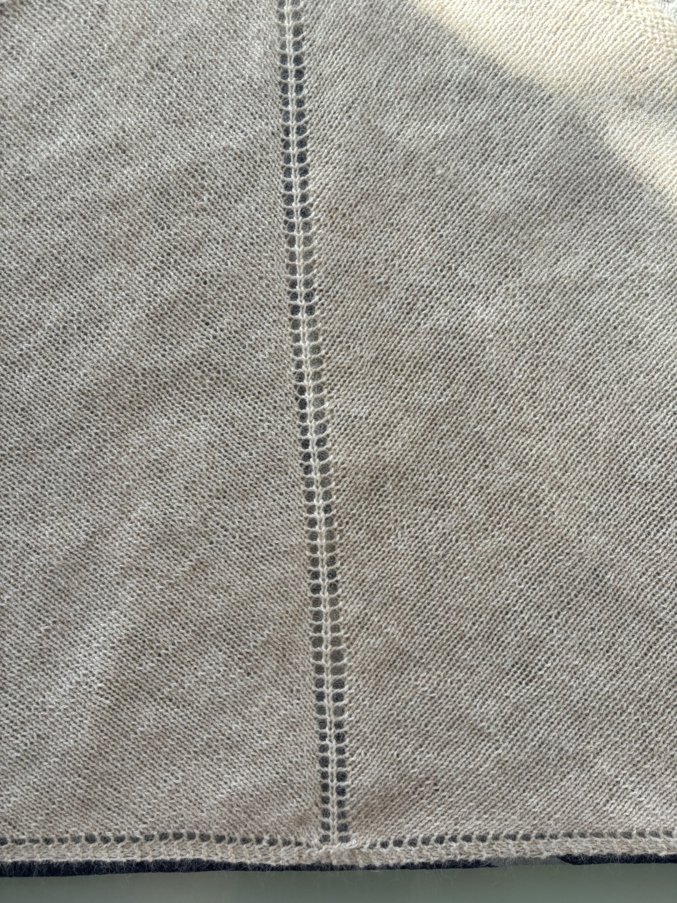 Cashmere rebozo — finished piece